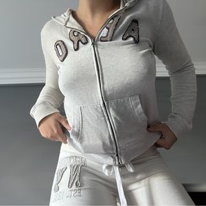 Aeropostale light grey zip up 🤍